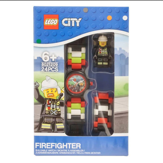 LEGO® City Firefighter Buildable Watch Set with Minifigure