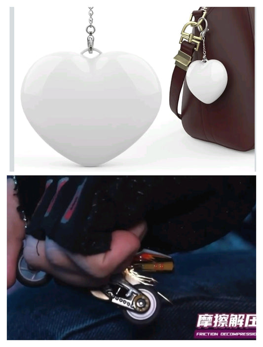 Heart Light ❤️ Friction Racing Bike Keychain🏍️ Valentine Day Combo