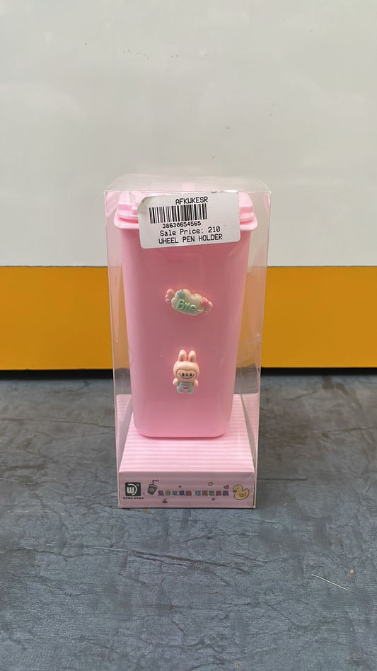 Cute Bunny Wheel Pen Holder
