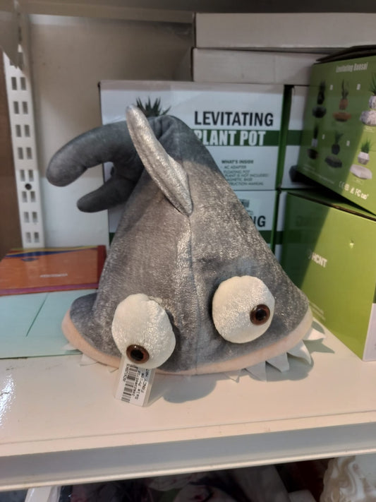 Funny Shark Hat with Googly Eyes – Plush Novelty Costume Cap