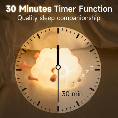 Cute Sheep Design Silicon Night Lamp