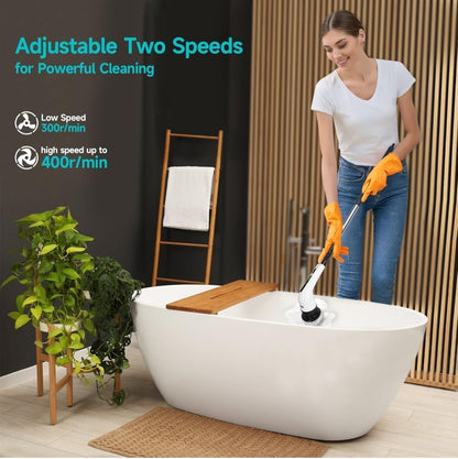 9-in-1 Electric Spin Scrubber | Power Through Stubborn Dirt