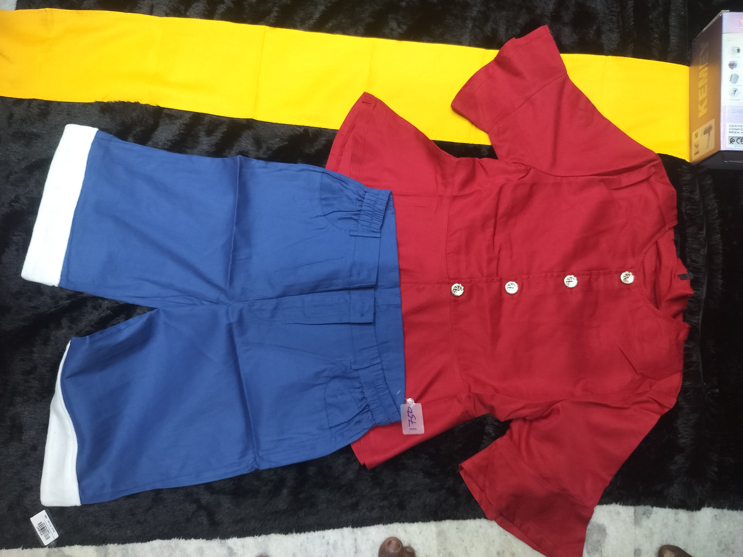 Monkey D. Luffy Costume Set – One Piece Cosplay Outfit with Belt