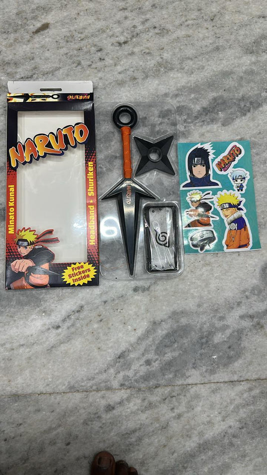Naruto Minato Kunai and Shuriken Set with Free Stickers