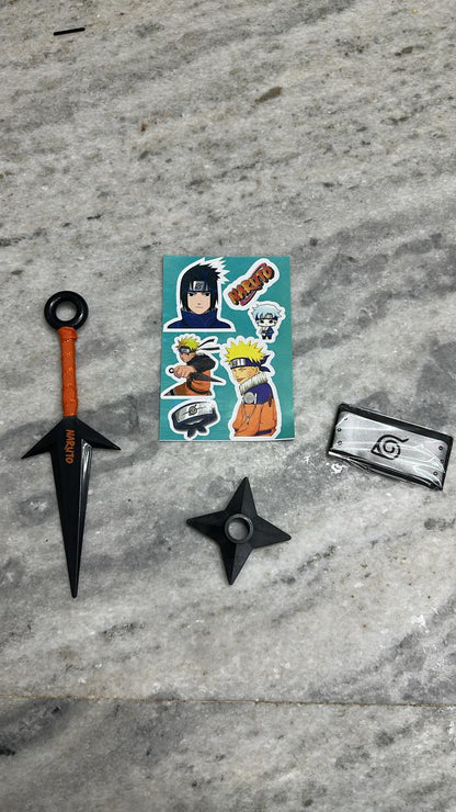 Naruto Minato Kunai and Shuriken Set with Free Stickers