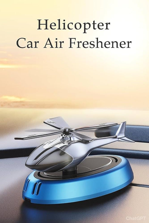 Solar-Powered Helicopter Car Air Fresheners
