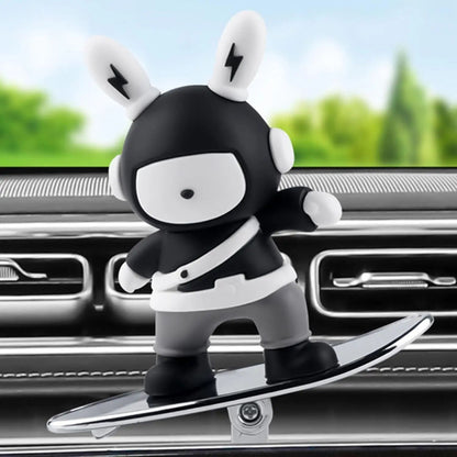 Movable Lightning Bunny Car Dashboard Freshener & Diffuser
