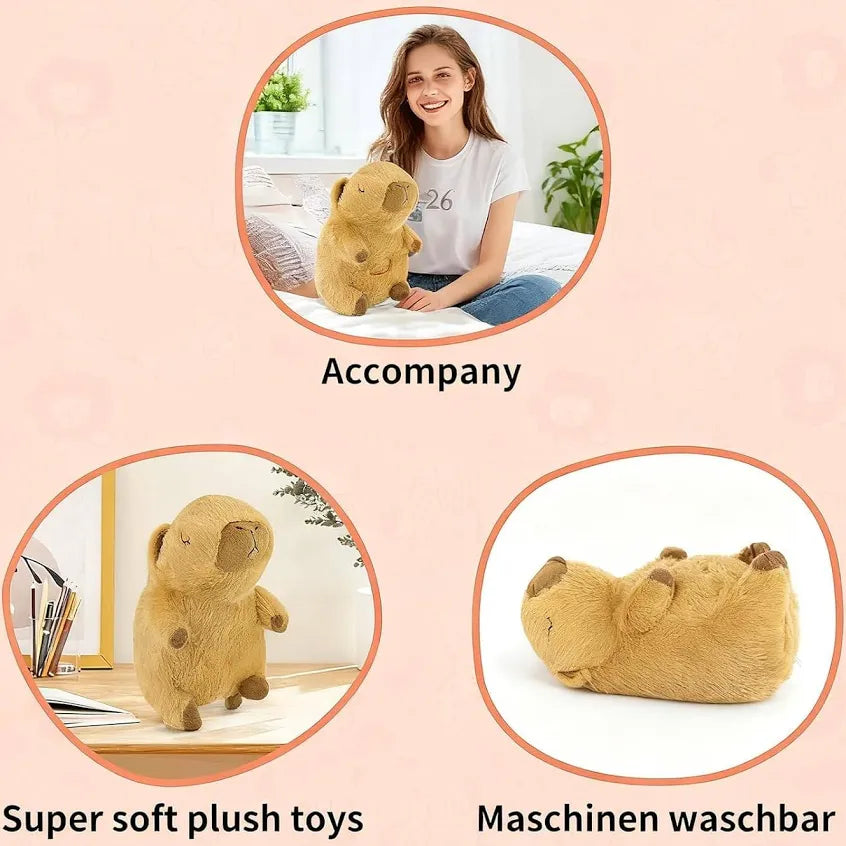Sleep Breathing Capybara Soft Musical Toy