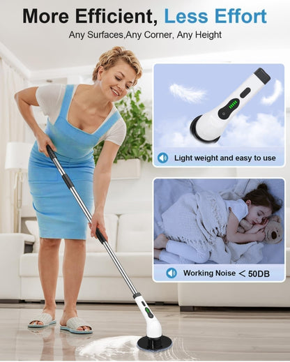 9-in-1 Electric Spin Scrubber | Power Through Stubborn Dirt