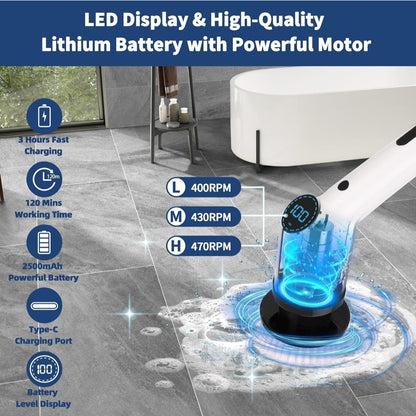 9-in-1 Electric Spin Scrubber | Power Through Stubborn Dirt