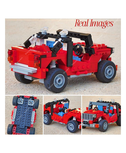 Architect 20-in-1 STEM Building Blocks Set 278+ Pieces Educational Construction Kit for Kids | Build Racing Cars, Bikes, Jeeps, SUVs | Model 31010