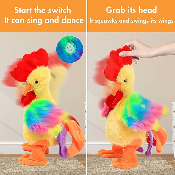 Musical Waving Rooster - Animated Musical Décor