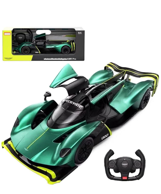 Aston Martin Valkyrie AMR Pro RC Car – 1:24 Scale Remote Control Hypercar (Green & Lime Variants)