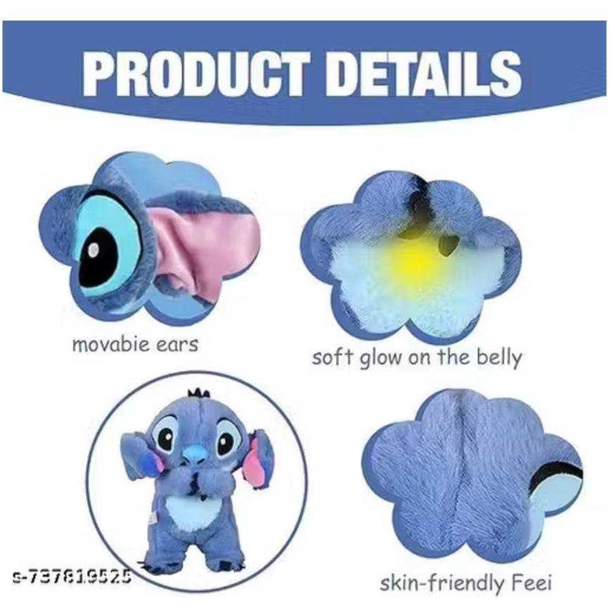 Sleeping Stitch breathing Musical soft toy