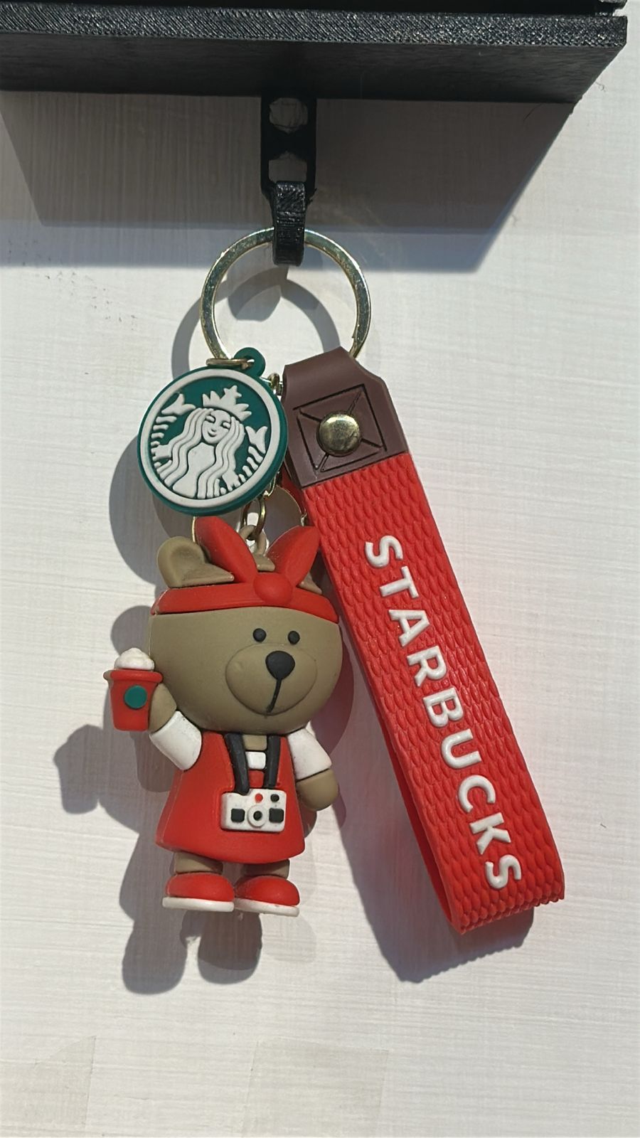 Starbucks Bear Barista Keychain