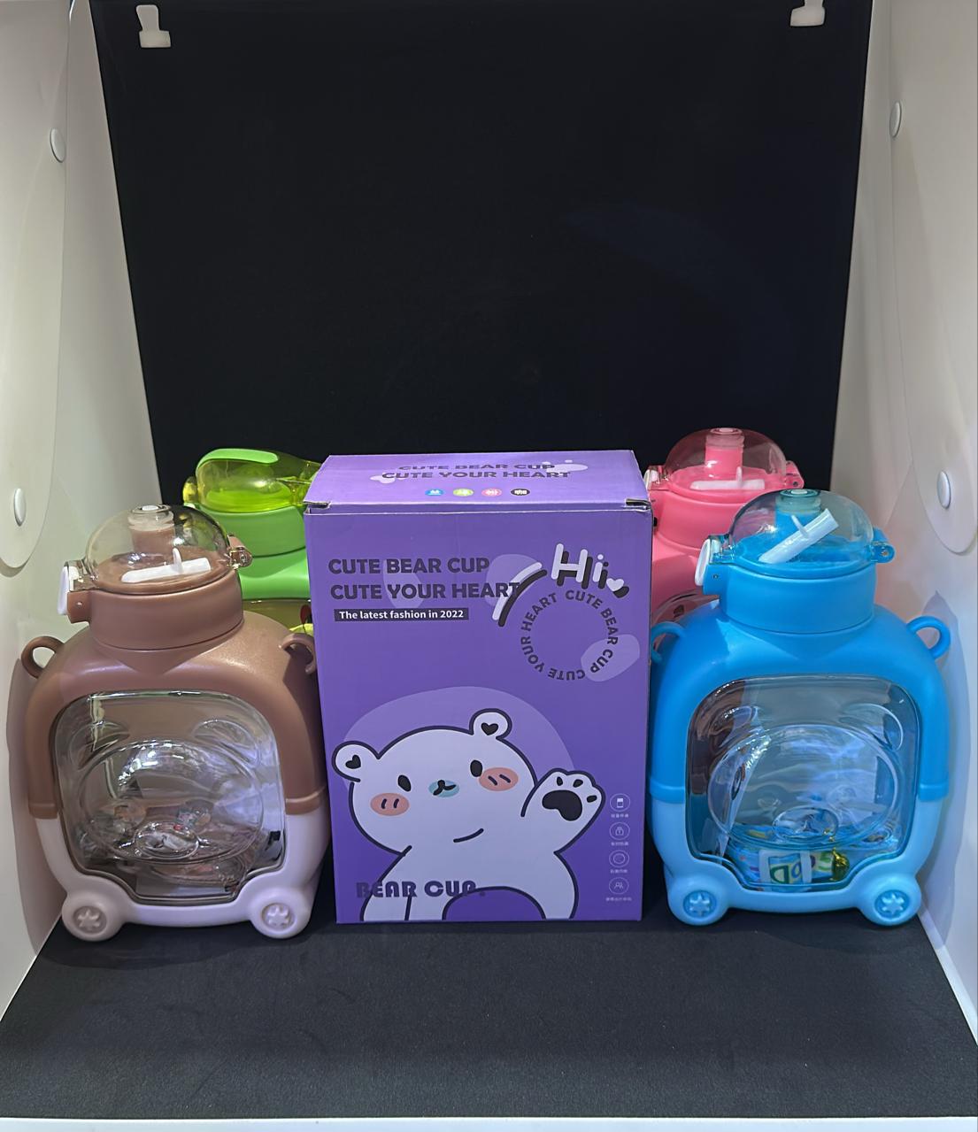 TV-Shaped Cartoon Water Bottle with Strap