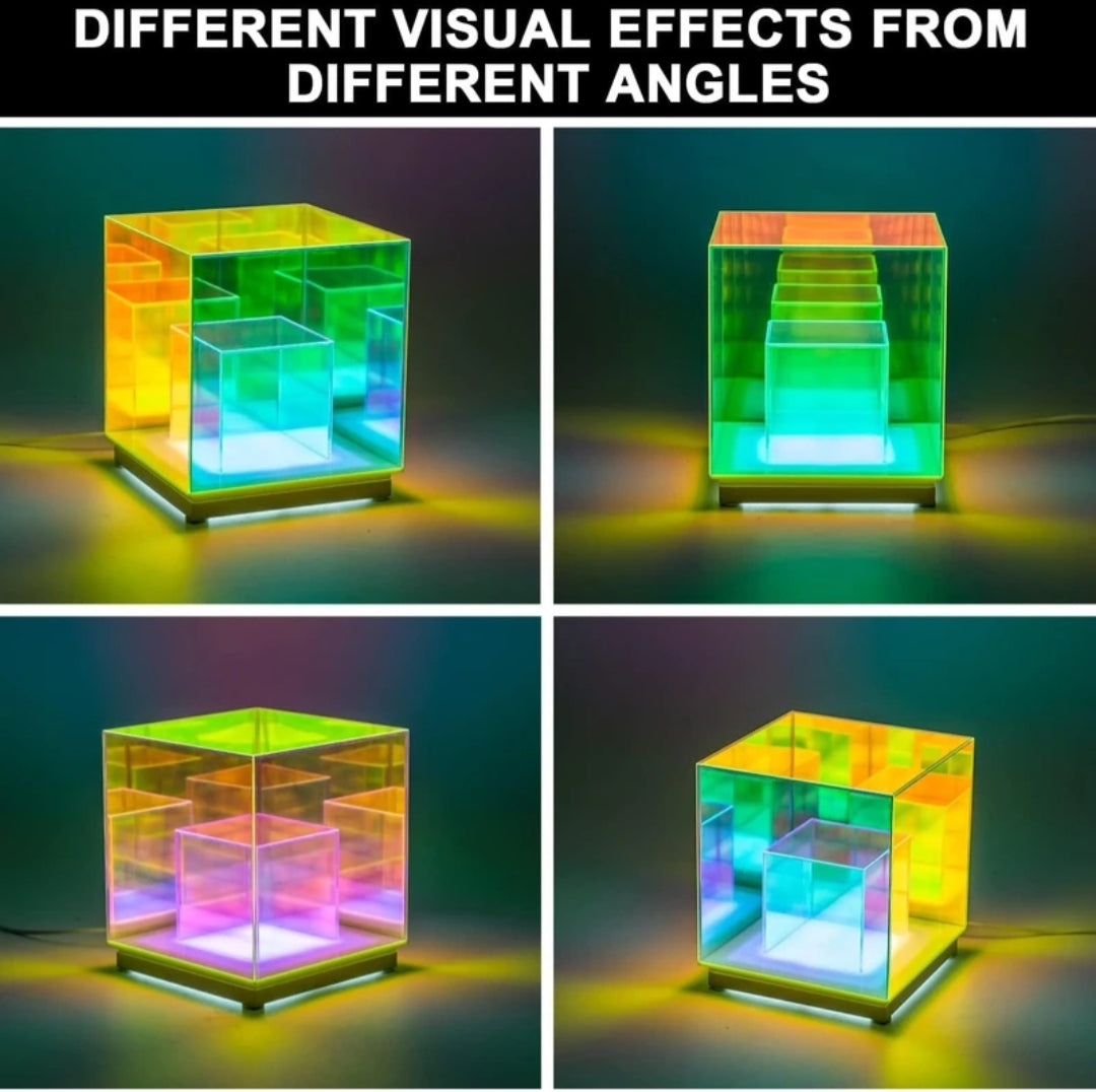 3D infinity Cube RGB Lamp, USB acrylic Night Lamp