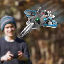 AeroForce™ RC Fighter Jet — 360° Stunt Plane with LED Lights & Rechargeable Remote Control