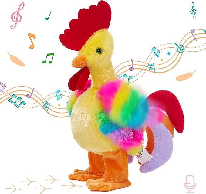 Musical Waving Rooster - Animated Musical Décor