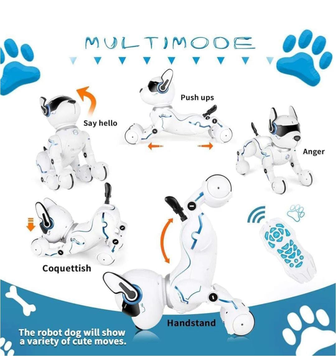 Multimode Interactive RC Robot Dog – Programmable Smart Pet with Cute Moves