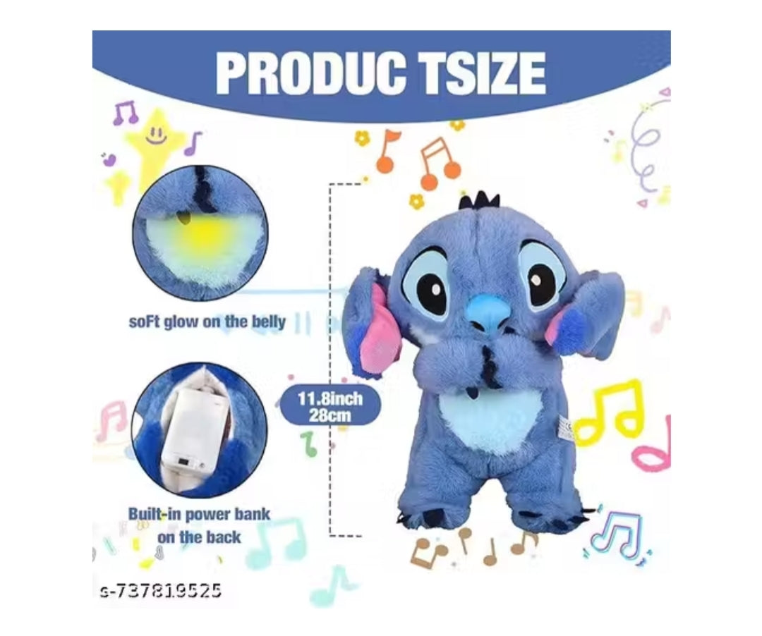 Sleeping Stitch breathing Musical soft toy