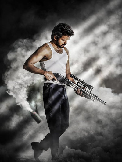 VIJAY ACTION HERO POSTER - POWER AND STYLE EDITION