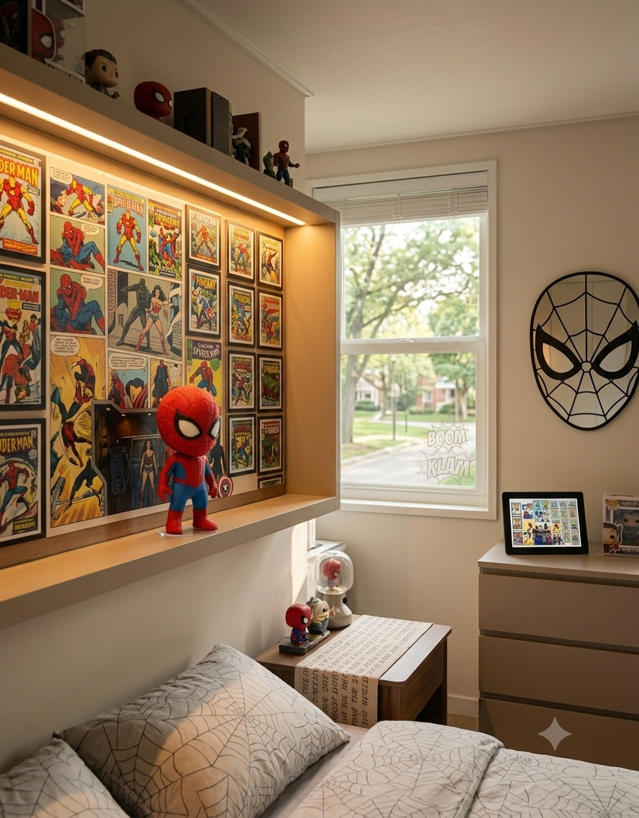 🕷️ Mini Web-Slinger Desktop Collectible Figure (Pack of 2)