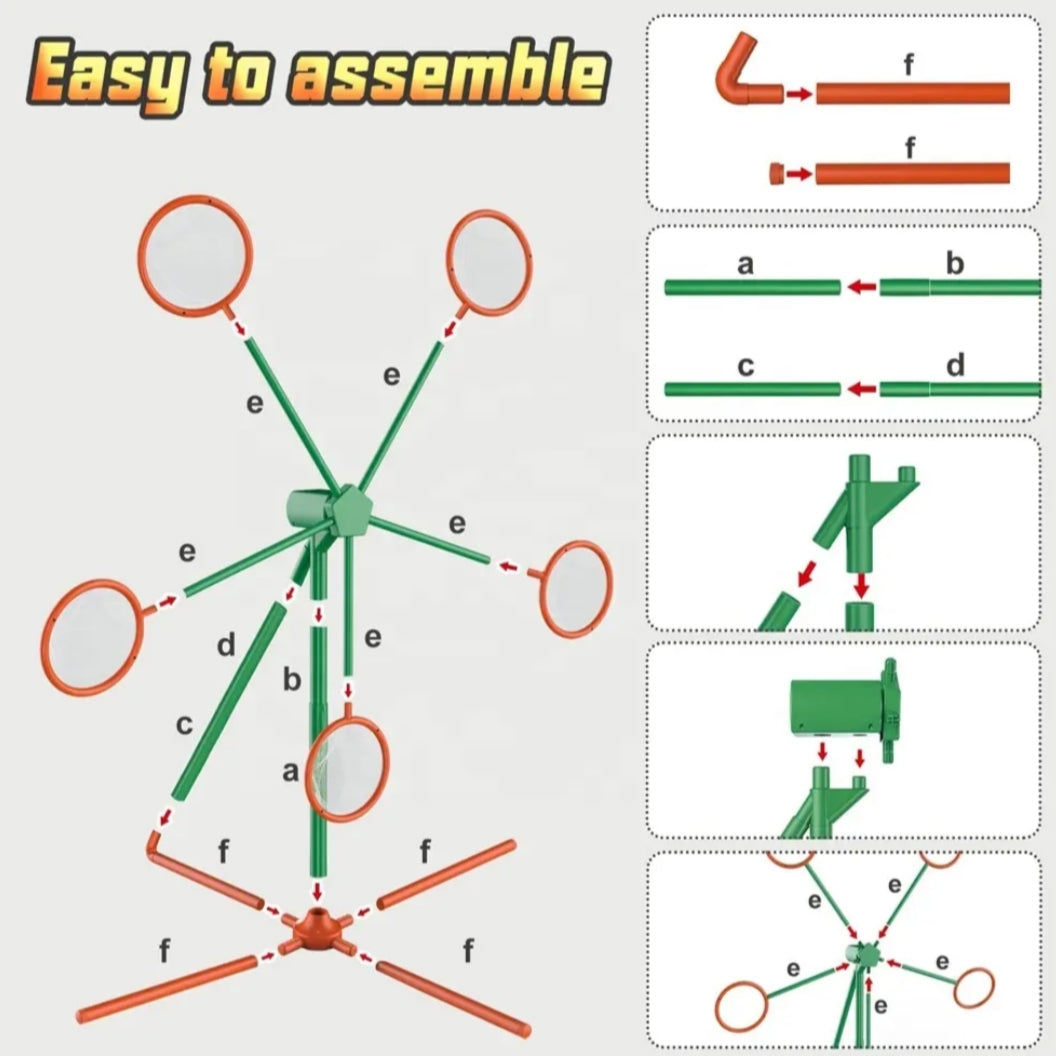 Windmill Blaster Guns with 3-Speed Moving Target & Balls