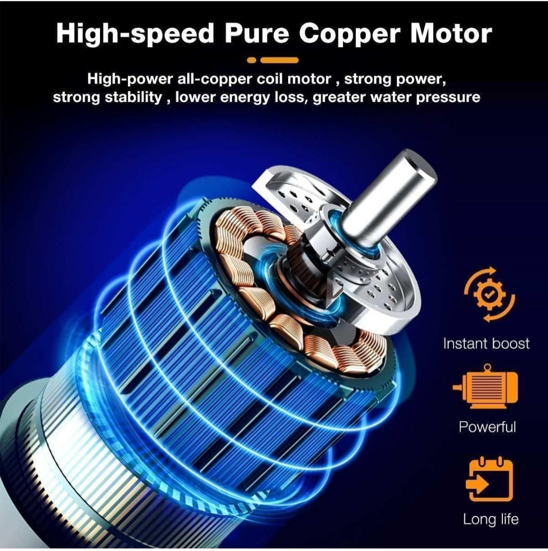 Cordless Portable Wireless Pressure Washer Gun 48V 12000mah High Pressure Water Gun for Car Wash Bike Washing Cleaning| Adjustable Nozzle and 5M Hose Pipe