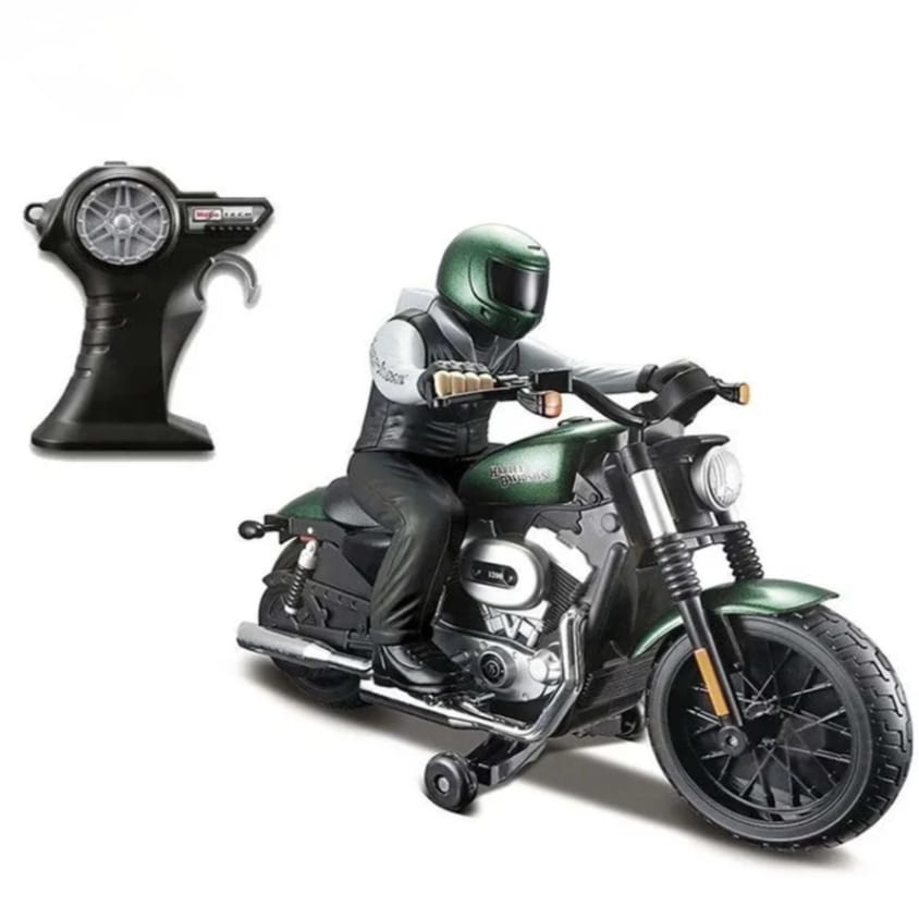 Maisto Harley-Davidson 1:12 Scale RC Motorcycle (Orange / Green)