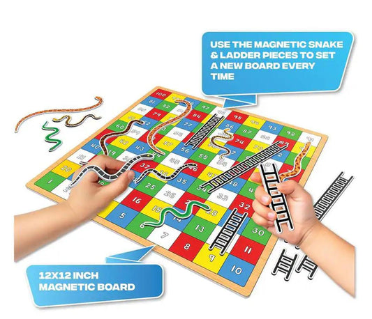 Play Panda Magnetic Snakes and Ladders Infinity Board Game