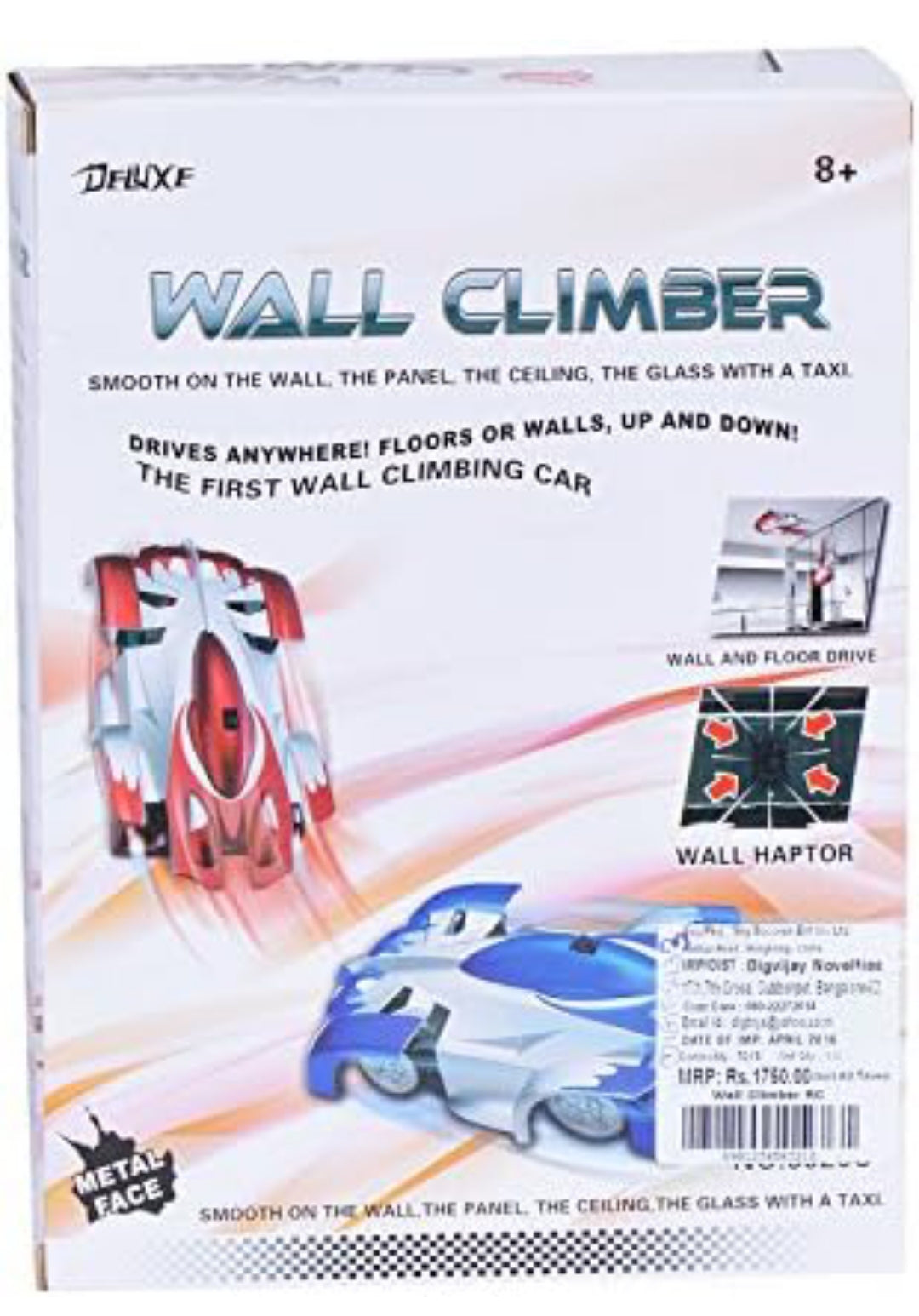 Wall Climbing Car with IR Tracking - Defy Gravity with Thrilling Stunts