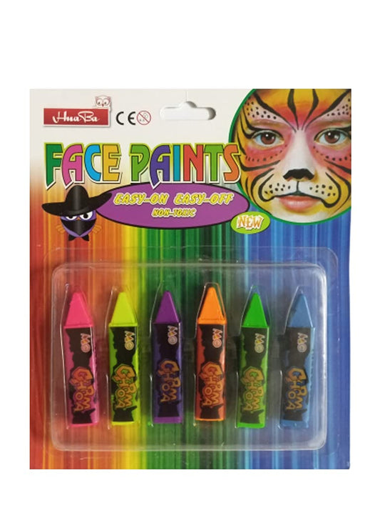 Face & Body Paint Crayon Sticks for Kids