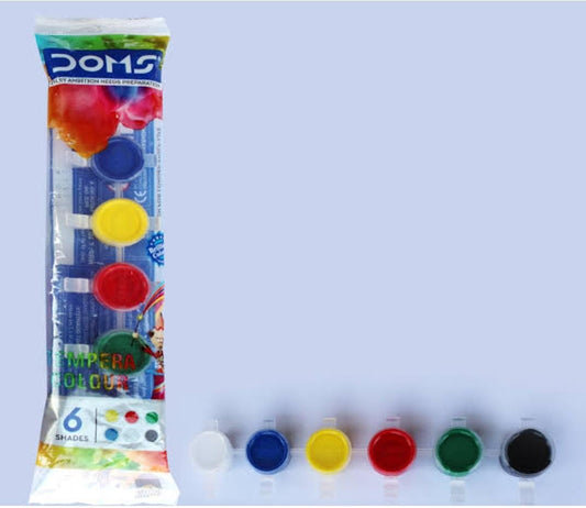 DOMS Tempera Colours - 6 Shades Pack