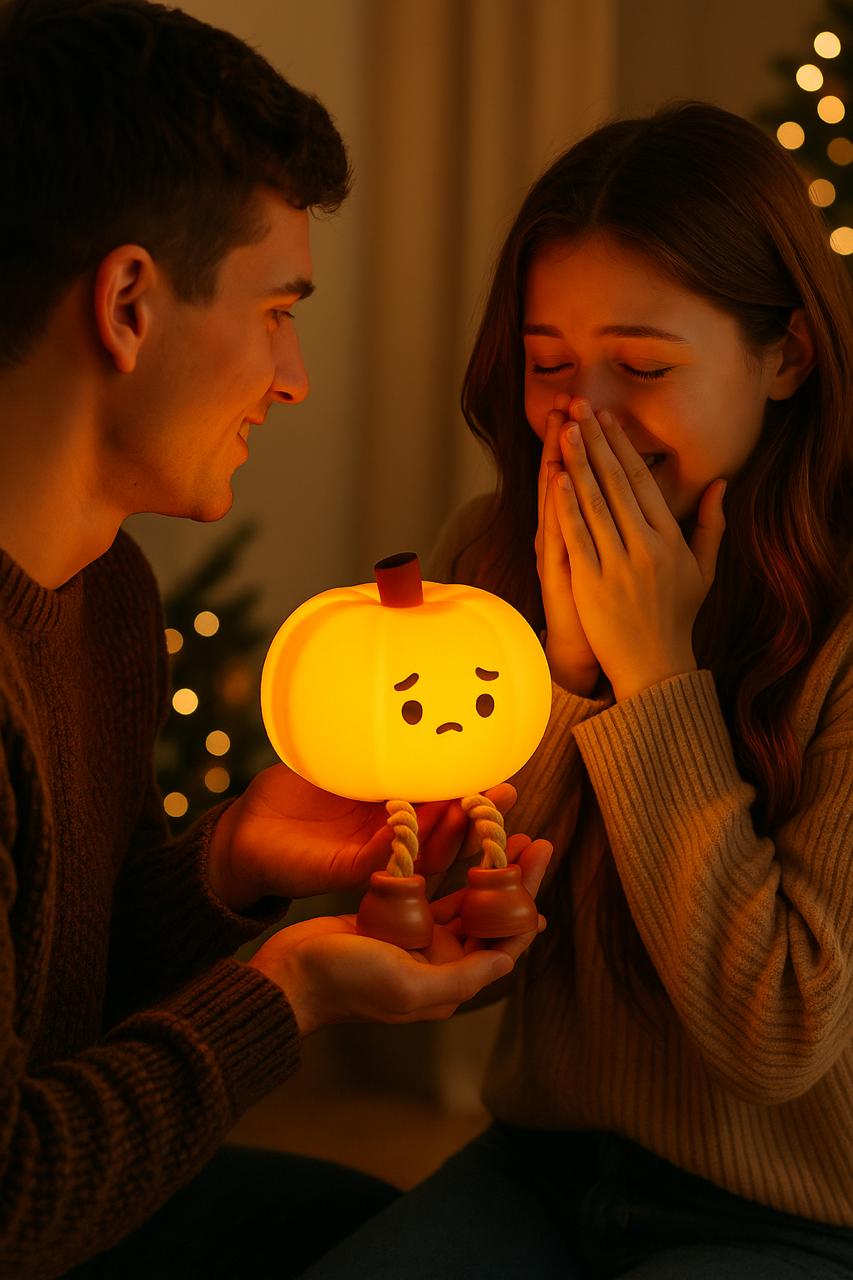 Cute Pumpkin Night Light