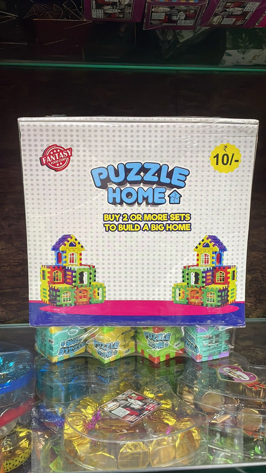 Puzzle Home Building Set by Fantasy Pop Corp ( 24 pcs inside )