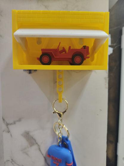Garage Key Holder with Random OG Hotwheels