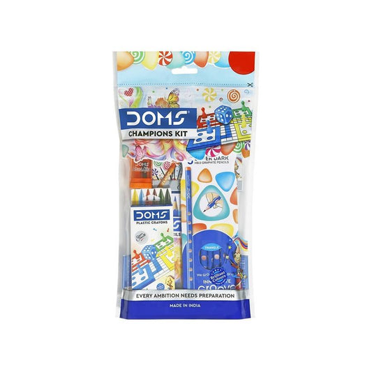 DOMS Champions Kit - Ultimate Stationery Set for Kids & Artists