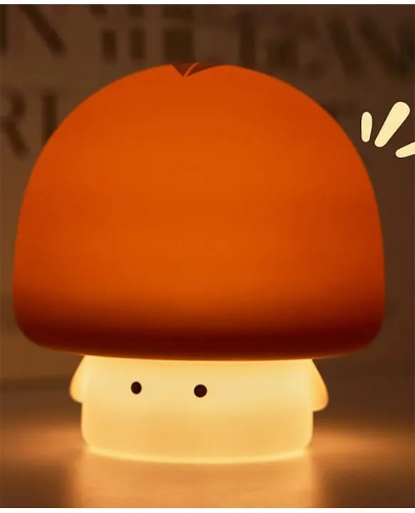 Mushroom Silicone Night Lamp Colour Changing Night Light for Kids Bedroom Children's Room Decoration