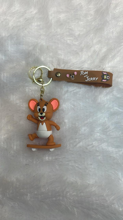 Tom and Jerry Cartoon Keychain Set