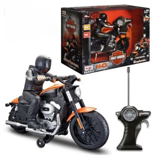 Maisto Harley-Davidson 1:12 Scale RC Motorcycle (Orange / Green)