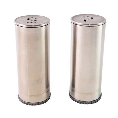 Stainless Steel Salt & Pepper Shaker  – Modern Kitchen Seasoning Dispenser