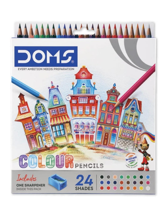 DOMS Colour Pencils - 24 Shades