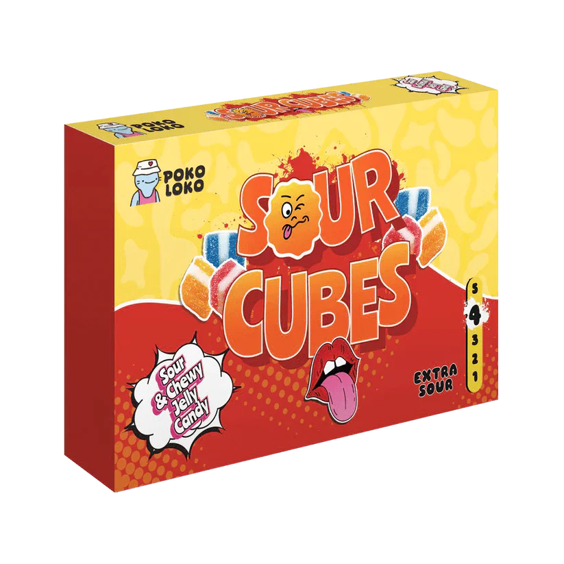 Buy POKO LOKO Gummies Sour Cubes | Tangy & Chewy Candy Treat pack of 2